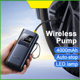 پمپ باد و چراغ قوه شارژی باسئوس مدل SuperMini Pro Series