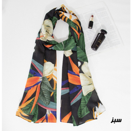 شال زنانه طرح پرنده بهشتی کد ANA1410