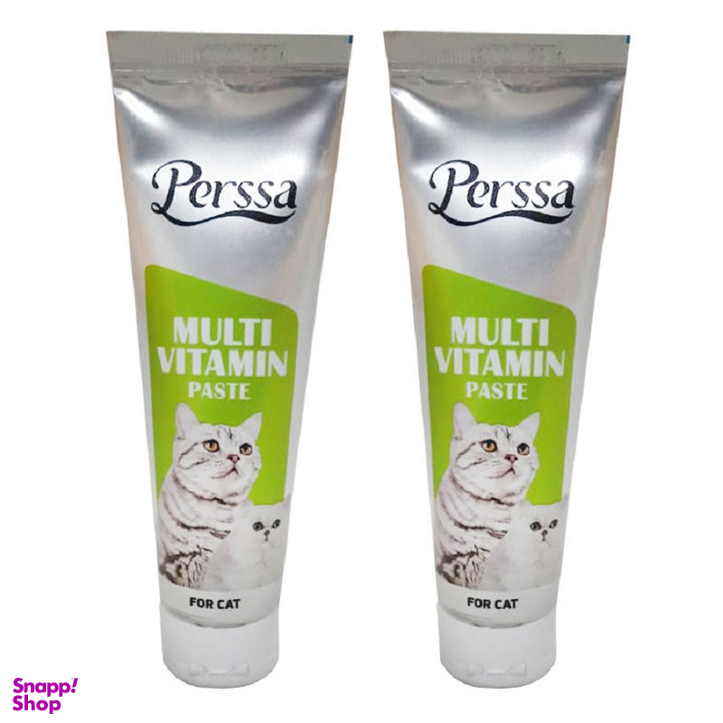 خمیر مولتی ویتامین گربه پرسا مدل Multi Vitamin Paste وزن 200 گرم بسته 2 عددی