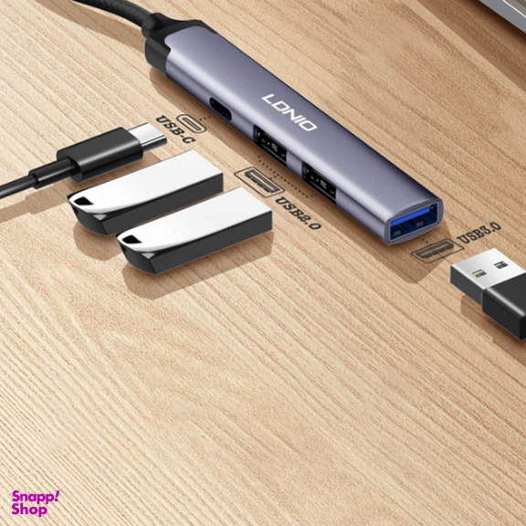 هاب 4 پورت USB-C الدینیو مدل DS-34C
