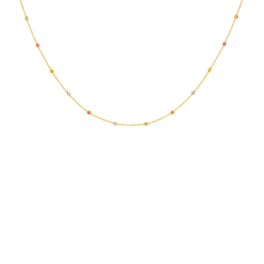 گردنبند طلا 18 عیار زنانه با زنجیر البرنادو زرلاین مدل N-100044