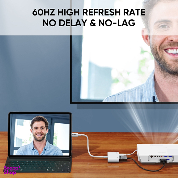 مبدل لایتنینگ به لایتنینگ / HDMI جوی روم مدل S-H141