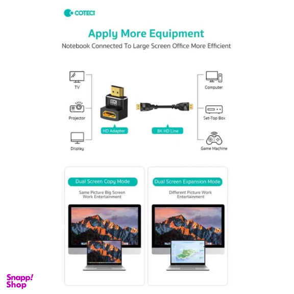مبدل HDMI کوتتسی مدل 87604 L-TYPE