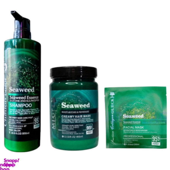 پک مراقبت از پوست و مو سوید مدل جلبک کد 007 مجموعه 3 عددی