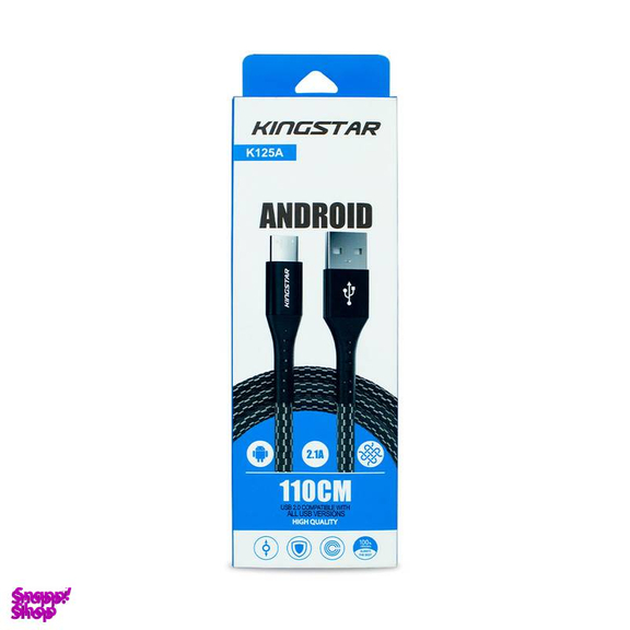 کابل تبدیل USB به microUSB کینگ استار مدل K125A طول 110 سانتی‌متر