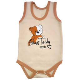 بادی نوزادی مدل تدی کد 4036 رنگ کرم