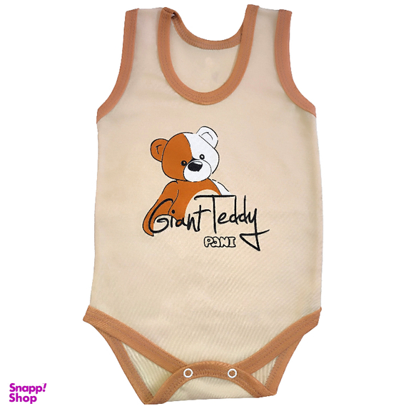 بادی نوزادی مدل تدی کد 4036 رنگ کرم