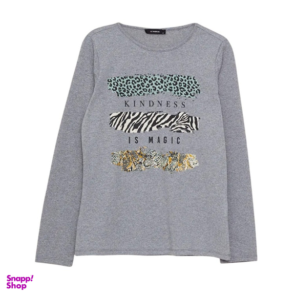 تیشرت آستین بلند زنانه ال سی وایکیکی مدل Tiger