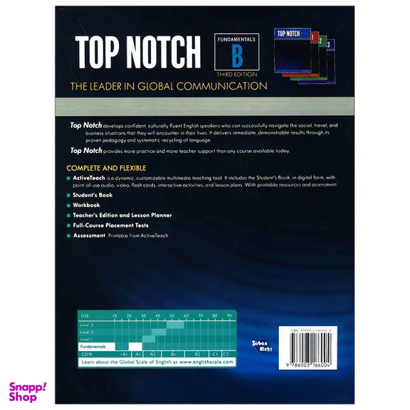 کتاب top notch fundamentals b اثر JOAN SASLOW & ALLEN ASCHER انتشارات زبان مهر