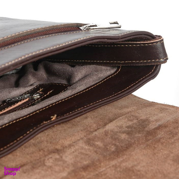 کیف دوشی چرم طبیعی گالری ماندگار مدل اسپرت 136004 کد 172545