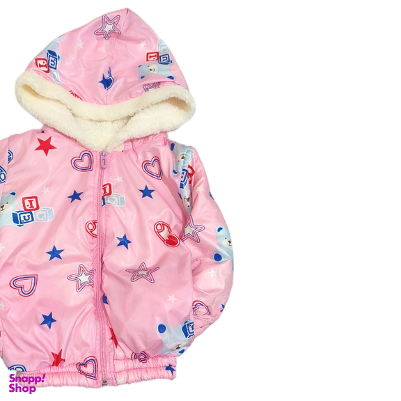 کاپشن دخترانه طرح قلب و ستاره کد 113