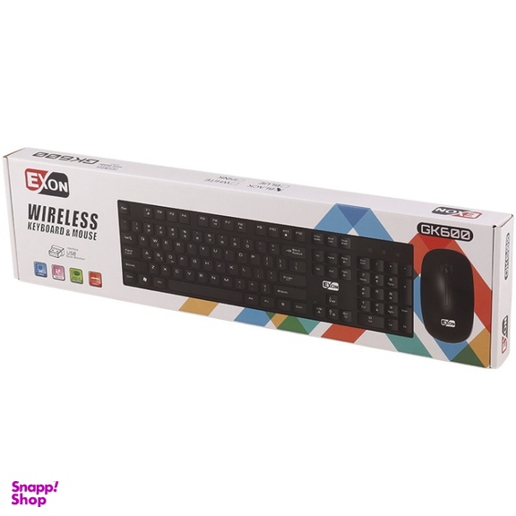 ماوس و کیبورد بی سیم اکسون مدل Exon GK600