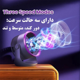 پنکه رومیزی شارژی گردشی ریمکس کد F27