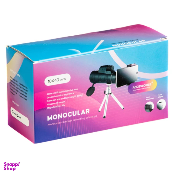 دوربین تک چشمی زیتازی مدل Explorer 10x40 به همراه سه پایه و هلدر عکاسی