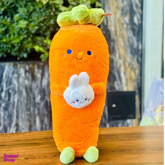 عروسک مدل هویج خرگوش به دست بالشتی سایز 60 سانتی‌متر