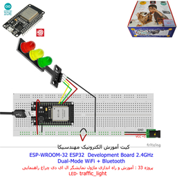 کیت آموزش الکترونیک مهندسیکا مدل خلاقیت دلتا ESP32+70