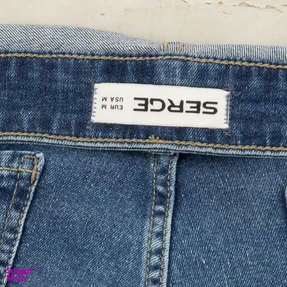 شلوار جین زنانه سرژه مدل 221130 رنگ آبی