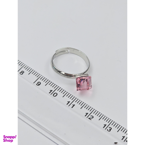 انگشتر زنانه طرح سواروسکی مدل مکعب کد swarovski99