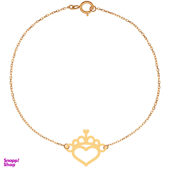 پابند طلا 18 عیار زنانه الن نار مدل شاه قلب 2111