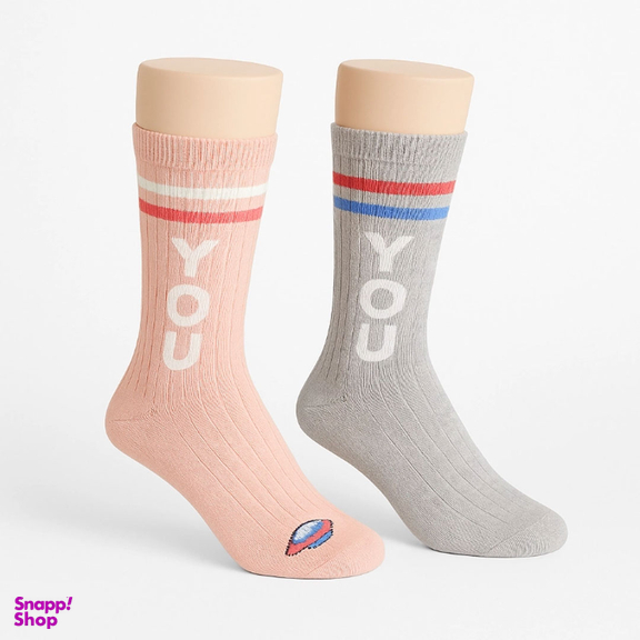 جوراب ساق بلند بچگانه کولزیون مدل Pk کد 02 مجموعه 2 عددی