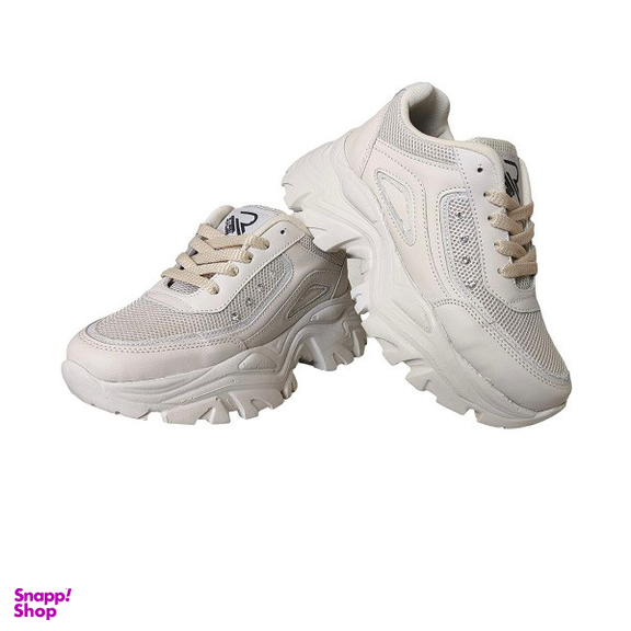 کفش راحتی زنانه مدل نگین دار کد 428 رنگ کرم