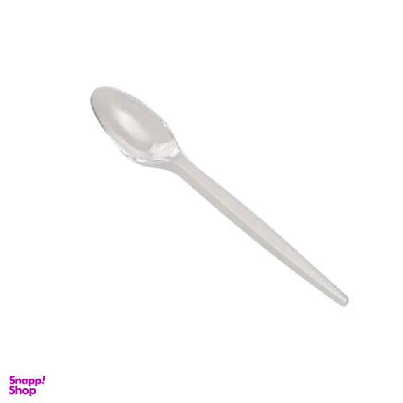 قاشق یکبار مصرف مدل کافه سرو بسته 50 عددی بی رنگ