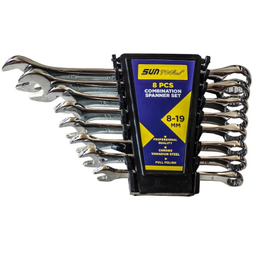 آچار یکسر تخت و یکسر رینگی سان تولز مدل AJ-PELEKANI-08 مجموعه 8 عددی