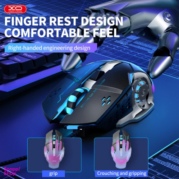 ماوس باسیم مکانیکی مخصوص بازی ایکس او مدل XO-M10