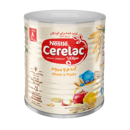 سرلاک گندم و میوه مناسب کودکان از پایان 8 ماهگی وزن 400 گرم
