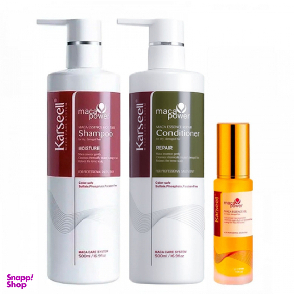 پک مراقبت از مو کارسل مدل روغن آرگان کد 003 مجموعه 3 عددی