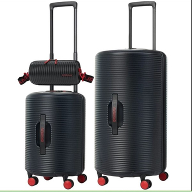 چمدان امریکن توریستر مدل ROLLIO QV1 مجموعه 3 عددی