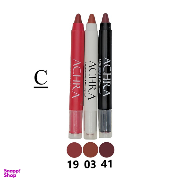 رژ لب جامد جامد مخملی آچرا مدل G مجموعه 3 عددی