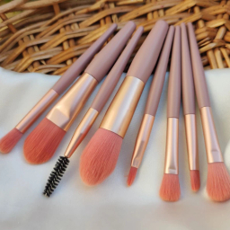 ست براش آرایشی مدل مینی کد 100 مجموعه 8 عددی