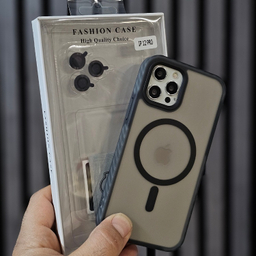 کاور گوشی موبایل فشن مدل مگ سیف مناسب برای اپل iPhone 12 / 12 Pro به همراه گلس صفحه و گلس لنز