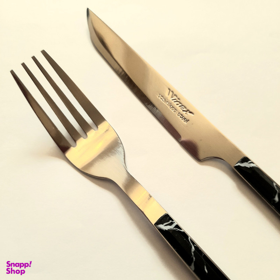 سرویس کارد و چنگال میوه خوری 12 پارچه وینکس مدل ماربل کد M22