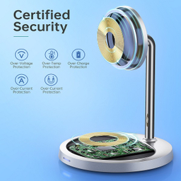 شارژر بی‌سیم مغناطیسی 15 وات چویتک مدل Magasafe T575-F