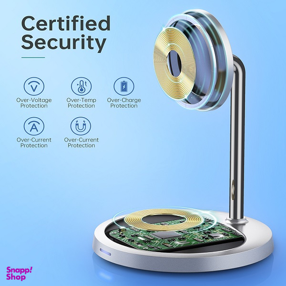 شارژر بی‌سیم مغناطیسی 15 وات چویتک مدل Magasafe T575-F