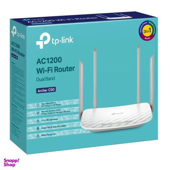 روتر بی سیم تی پی-لینک مدل Archer C50 رنگ سفید