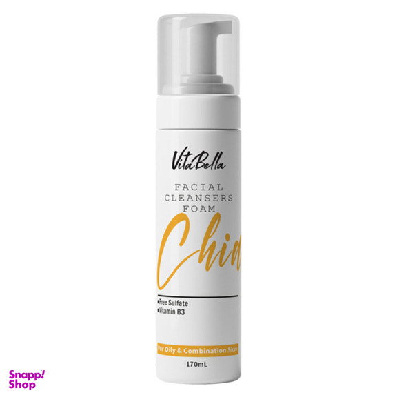 فوم شستشوی صورت ویتابلا مدل سولفات فری مناسب پوست چرب و آکنه ای حجم 170 میلی لیتر