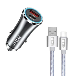 شارژر فندکی 45 وات آیزن مدل EC-C2 به همراه کابل تبدیل USB-C