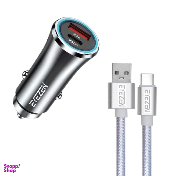 شارژر فندکی 45 وات آیزن مدل EC-C2 به همراه کابل تبدیل USB-C