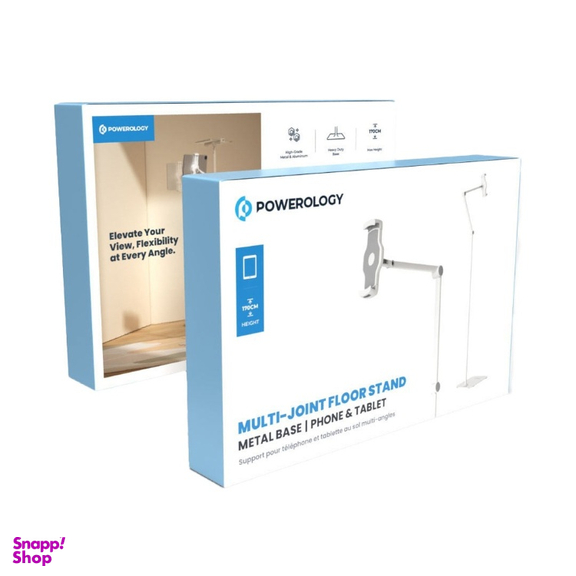 پایه نگهدارنده گوشی موبایل و تبلت پاورولوژی مدل Multi Joint Floor Stand PTBS170