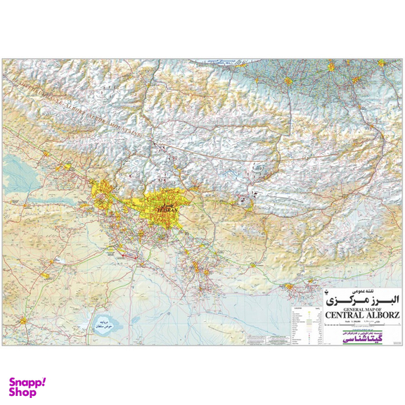 نقشه گیتاشناسی مدل راهنمای صعود به قله های البرز مرکزی کد 321