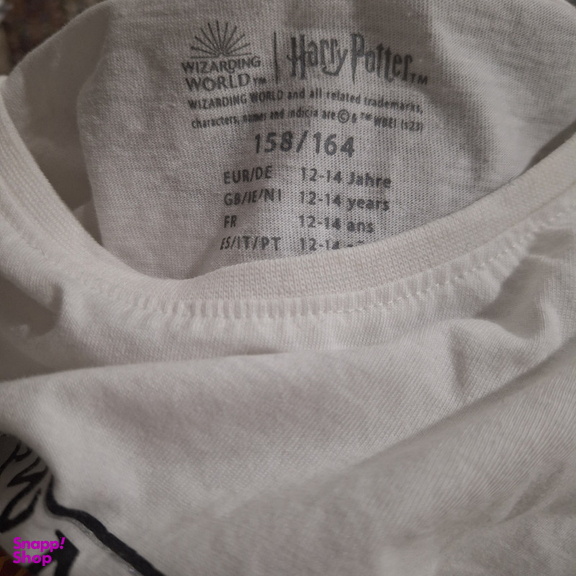 تیشرت آستین کوتاه دخترانه هری پاتر مدل ۱۲۳ رنگ سفید