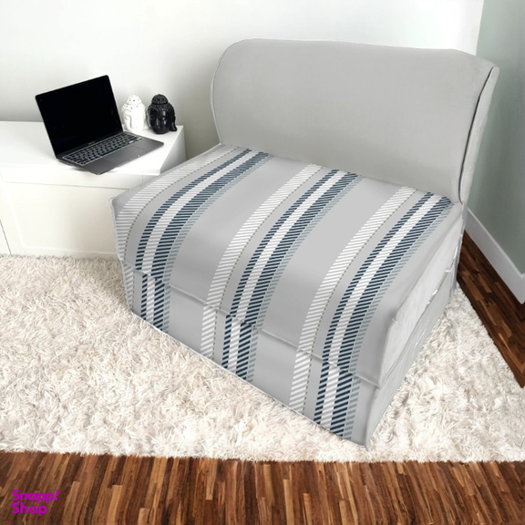 مبل تختخواب شو یک نفره نوپه هوم مدل کلاسیک راه راه کد P1028