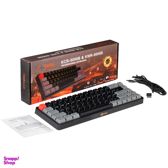 کیبورد باسیم مکانیکال مخصوص بازی فاطر مدل Fater KCR-8000W
