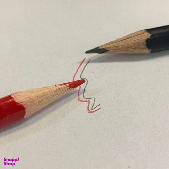 مداد قرمز آرت لاین مدل EP-RED.IL بسته 12 عددی