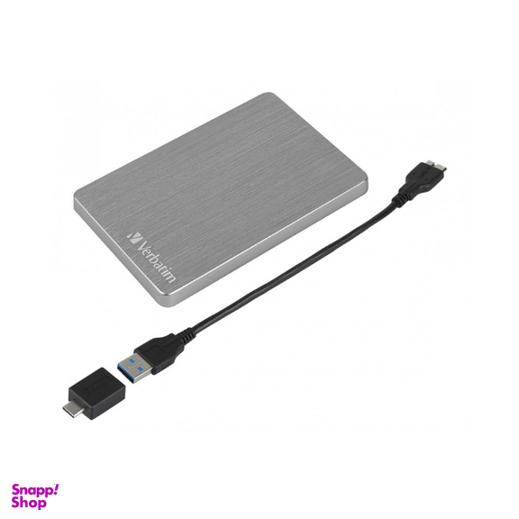 هارد دیسک اکسترنال ورباتیم مدل ALU Slim ظرفیت 1 ترابایت