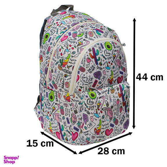 کوله پشتی دخترانه توریث مدل NHH-150003
