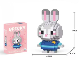 لگو جیسی بریکس مدل خرگوش زوتوپیا کد 3030 رنگ صورتی روشن
